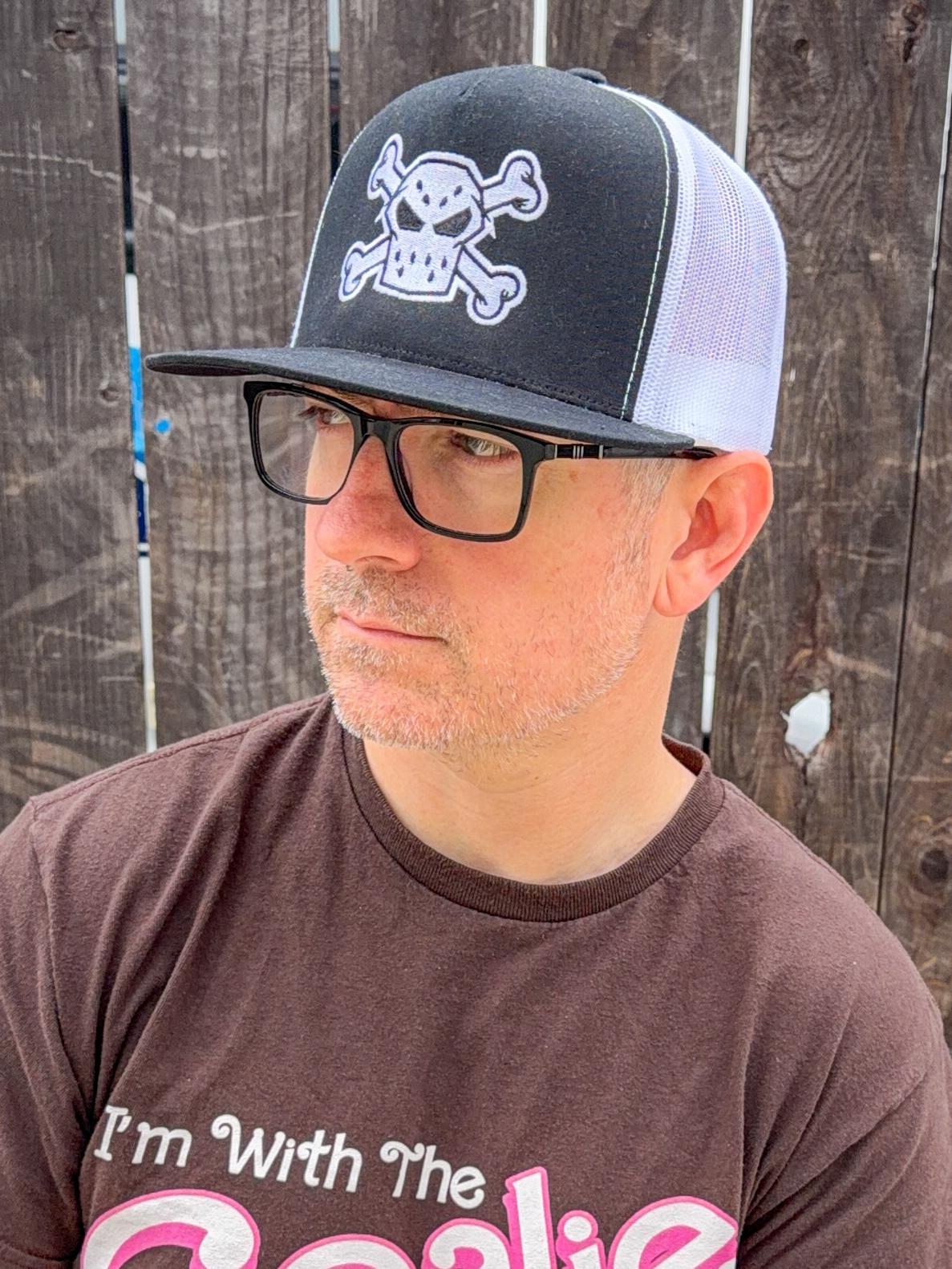 Our Jolly Roger 3D Puff Trucker Cap